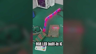 LED RGB direccionables con diseño personalizado de IC incorporado