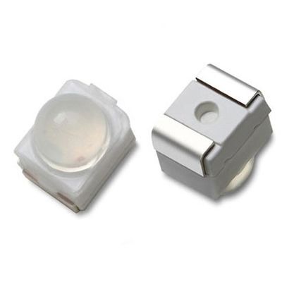 3528 SMD LED lente de cúpula 60 grados Cena roja brillante 2000mcd LED chip diodo para semáforo