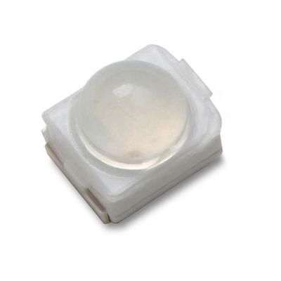 3528 SMD LED lente de cúpula 60 grados Cena roja brillante 2000mcd LED chip diodo para semáforo