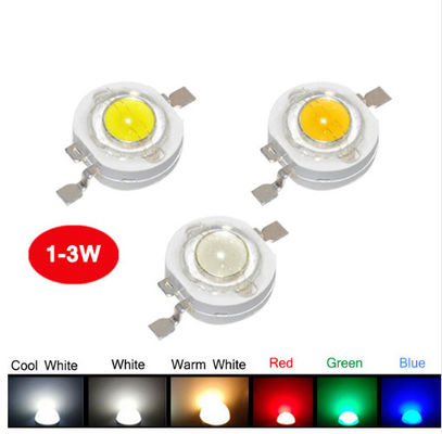 1W 140ml de alta potencia LED Chip lámpara de cuentas 3W Super Blanco para luz flash
