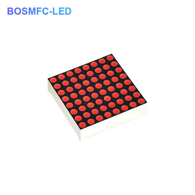 64x64x7.5mm 8x8 pantalla de matriz de puntos, luz roja LED pantalla de matriz