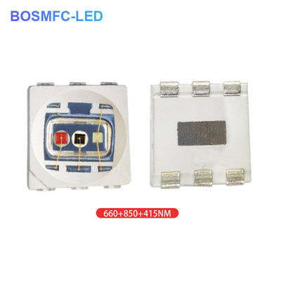 1.5W 5050 SMD LED Chip 660nm + 850nm + 415nm Para la cosmetología médica LED Aliviar el dolor