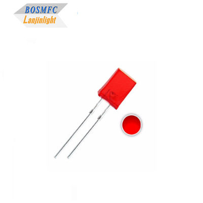 1.8V-2.4V LED Rojo a través del agujero LED 2x5x7mm Diodo LED de iluminación interior