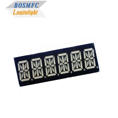 0.39&quot; 16 segmentos LED Display 6 dígitos de color rojo súper 49x15x8mm