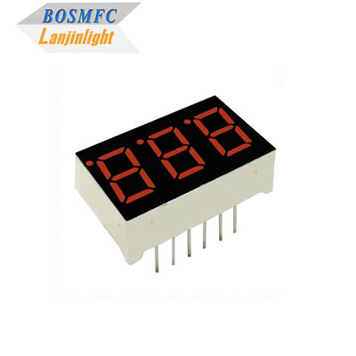 20mA 7 segmentos de pantalla LED 3 dígitos 0,28 pulgadas 0,56 pulgadas Durable