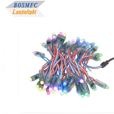 WS2811 Luzes difusas digitales RGB LED de cuerda Luz de píxel 12 mm redonda Direccionable individualmente