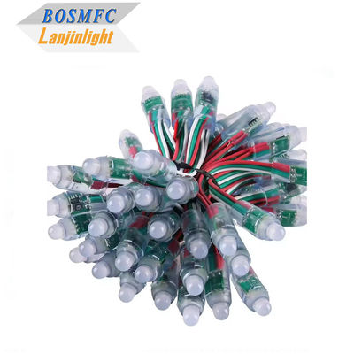 Modulo LED RGB de color completo programable DC5V WS2811 12mm Inmune al agua IP68 Smart Pixel Luces de Navidad Luces de cuerda RGB
