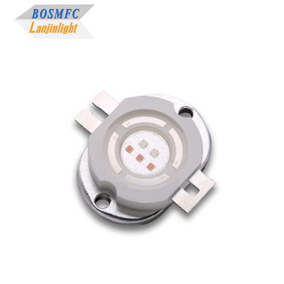 Fuente de luz LED integrada de 5W de doble color rojo+azul de alta potencia para terapia espectral.