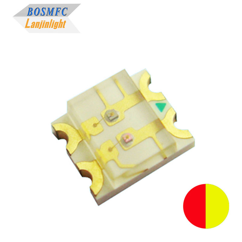 LED SMD multiscene 1206 Rojo Amarillo doble color 120 grados Ángulo de visión