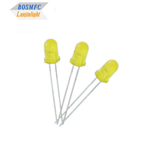 5 mm de inmersión LED de color amarillo difuso Multifunción práctico top redondo