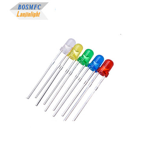 3 mm a través de orificio LED de todos los colores F3 sumersión LED Práctico para iluminación interior