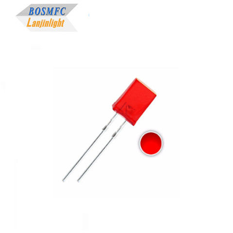 1.8V-2.4V LED Rojo a través del agujero LED 2x5x7mm Diodo LED de iluminación interior