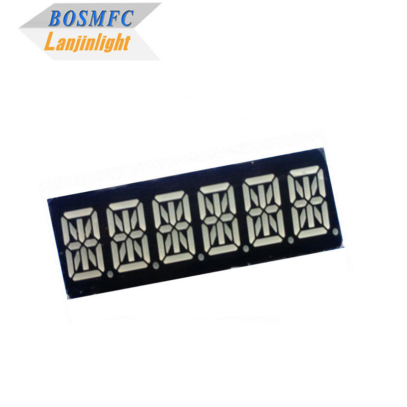 0.39&quot; 16 segmentos LED Display 6 dígitos de color rojo súper 49x15x8mm