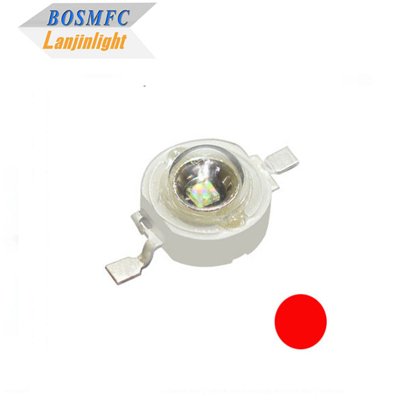 1w lámpara LED de alta potencia Chip 3W lámpara súper roja para la luz de punto