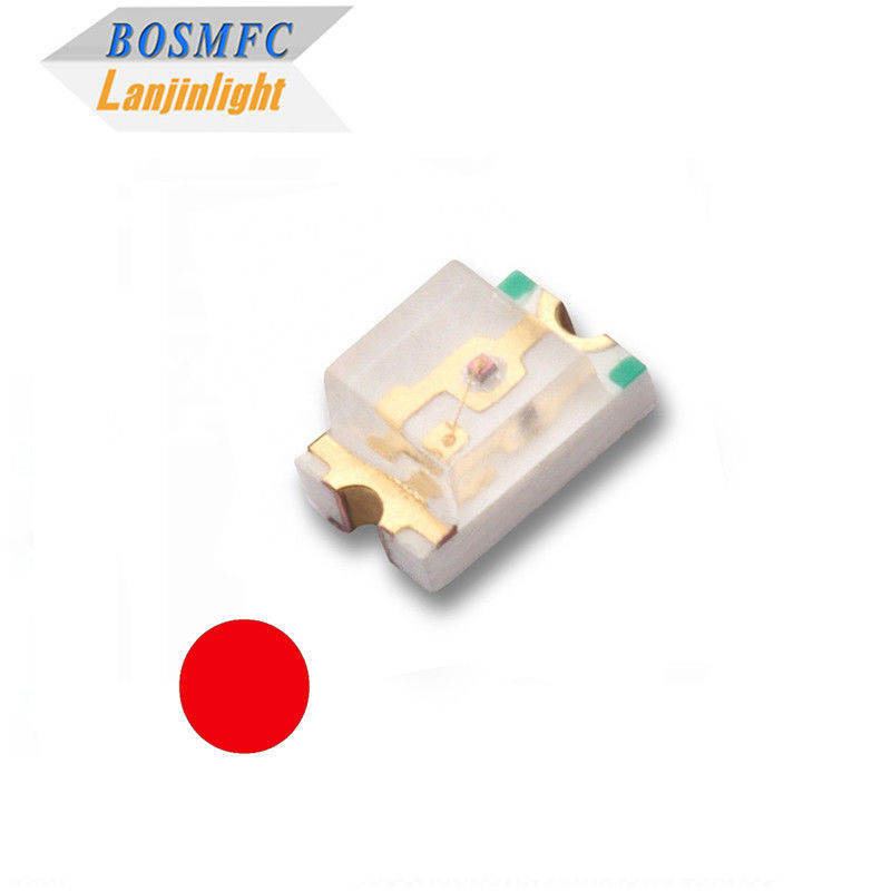Práctico SMD LED superior 0805 Luz roja 0.06W para iluminación interior