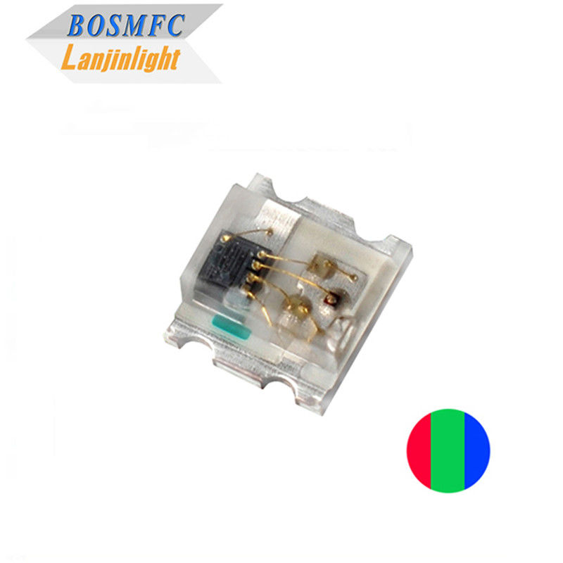 12mA 0807 LED RGB integrado en IC 5v Antideterminado 0805 SMD LED multicolor