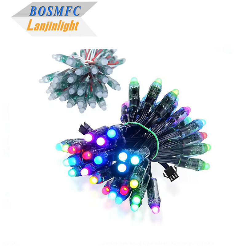 Fábrica mayorista WS2811 Color de sueño RGB IC 12V LED Pixel Sting Lights Modulos de publicidad Pantalla LED luces puntuales Navidad