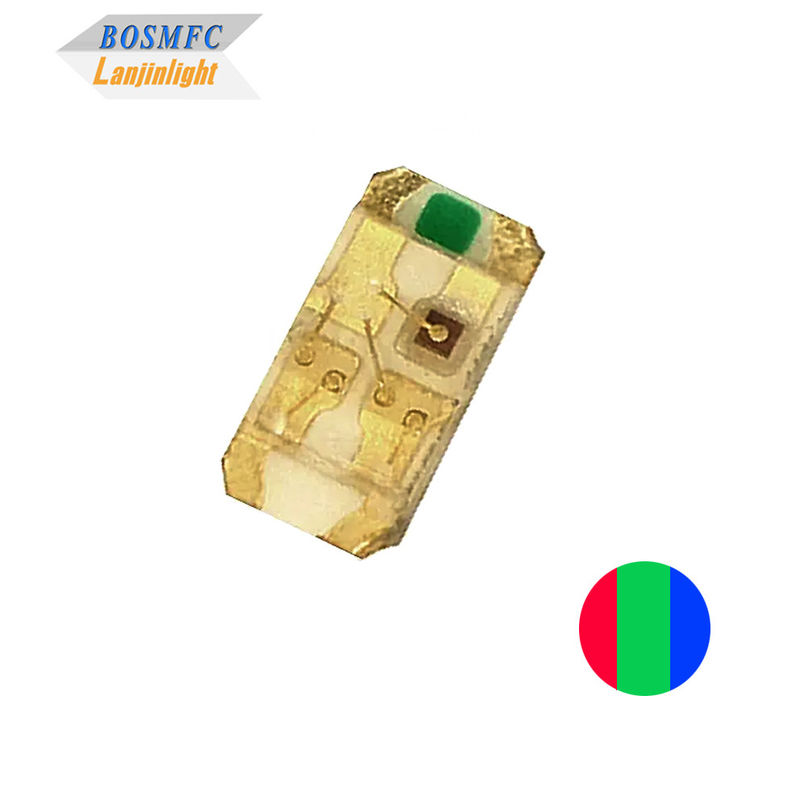 0603 RGB LED chips Sanan 1608 SMD Tricolor (rojo, verde y azul)