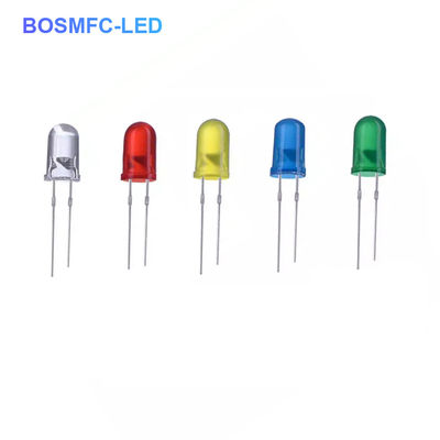 Diodo emisor de luz de 5 mm, blanco rojo verde azul amarillo naranja lámpara LED