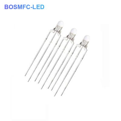 Bi Color 3mm a través del agujero LED multifuncional 20mA Luz roja y verde