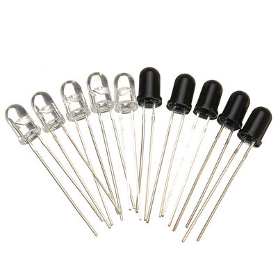 Chip LED IR de 5 mm 850nm 890nm 940nm 980nm a través del agujero para el termómetro