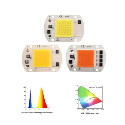 Chip LED práctico de espectro completo COB 50W 100W para lámpara de cultivo de plantas de interior