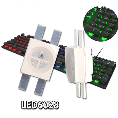 OEM ODM Alto brillo integrado en IC SK628 RGB 6028 SMd LED Chip Emitting Diode para el teclado mecánico de juegos