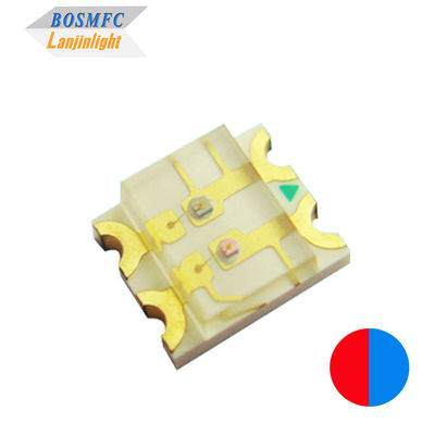 Dual Color 1206 SMD LED Surface Mount 3216 chips de luz roja y azul