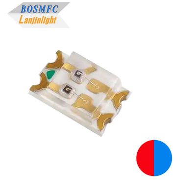 Bi Color SMD LED 0805 Rojo y Azul de dos colores 0.06W Ultra Bright chips