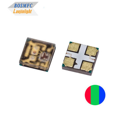 Super brillante de varios colores PLCC4 2020 RGB LED 12mA integrado en el IC Control inteligente individual