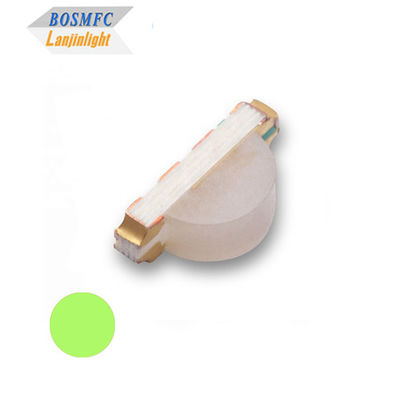 20mA LED de vista lateral estable SMD 1206 Verde 570nm Color con múltiples funciones