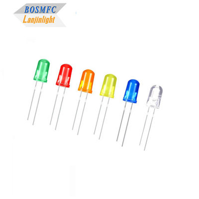 Diodo emisor de luz de 5 mm, blanco rojo verde azul amarillo naranja lámpara LED