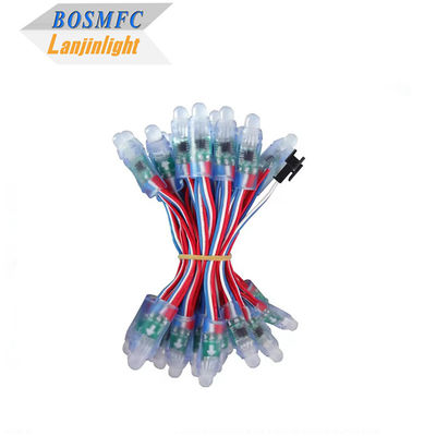 Modulo LED RGB de color completo programable DC5V WS2811 12mm Inmune al agua IP68 Smart Pixel Luces de Navidad Luces de cuerda RGB