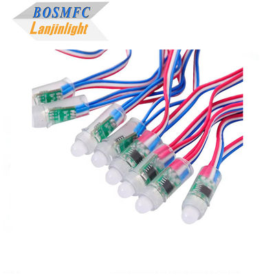 Modulo LED RGB de color completo programable DC5V WS2811 12mm Inmune al agua IP68 Smart Pixel Luces de Navidad Luces de cuerda RGB