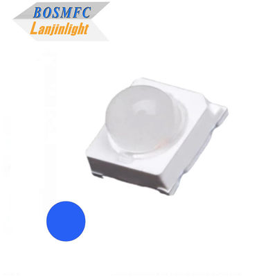 Ángulo de visión pequeño 30 grados 60 grados 6000mcd azul 2835 SMD LED con lente de cúpula para señales de tráfico LED