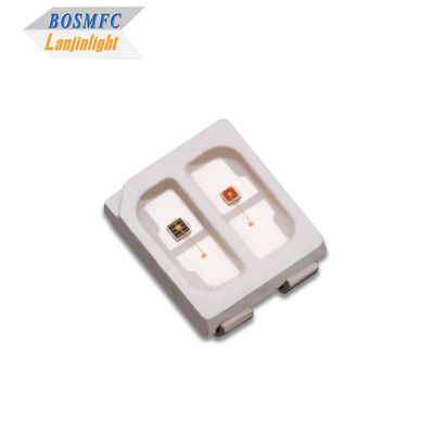 3528 SMD LED luz infrarroja de doble color roja de 620nm+860nm diseñada para terapia estética, tratamiento sinérgico de la piel y alivio del dolor.