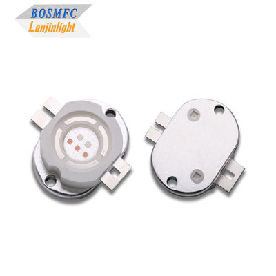 Fuente de luz LED integrada de 5W de doble color rojo+azul de alta potencia para terapia espectral.