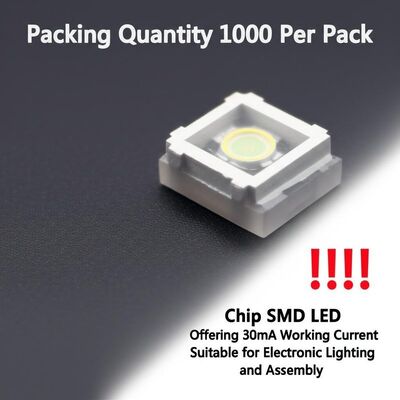 Cantidad de embalaje 1000 por paquete Chip LED SMD que ofrece 30mA de corriente de trabajo Adecuado para iluminación y montaje electrónicos